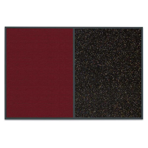 Sliding Door Indoor Enclosed Corkboard, 9